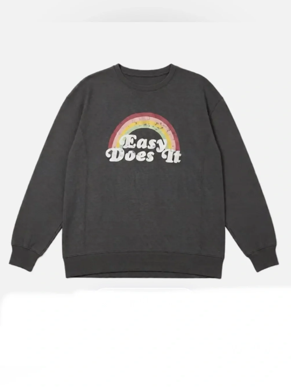 WILDFOX • “Easy Does It” Charcoal Graphic Sweatshirt - 'Easy Does It' - Picture 9 of 10